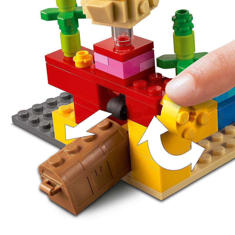 Конструктор LEGO Minecraft Кораловий риф, 92 деталі (21164) - фото 4