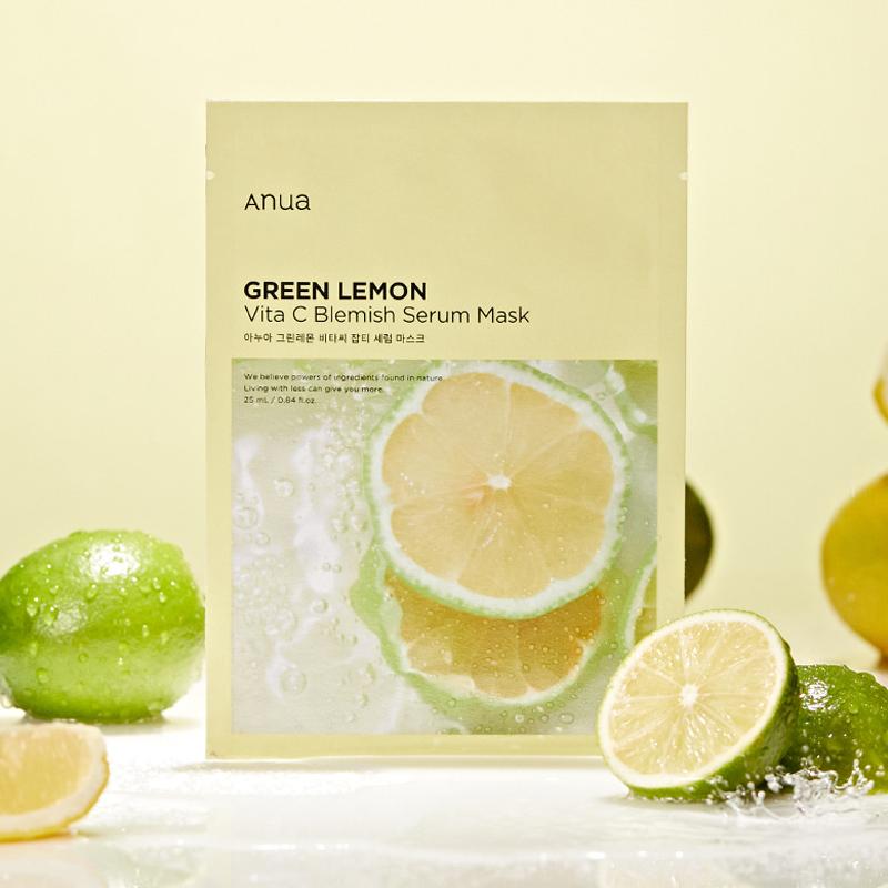 Осветляющая тканевая маска Anua Green Lemon Vita C Blemish Serum Mask 25 мл (BT20532) - фото 2