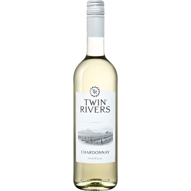 Вино Twin Rivers Chardonnay, белое, сухое, 0,75 л - фото 1