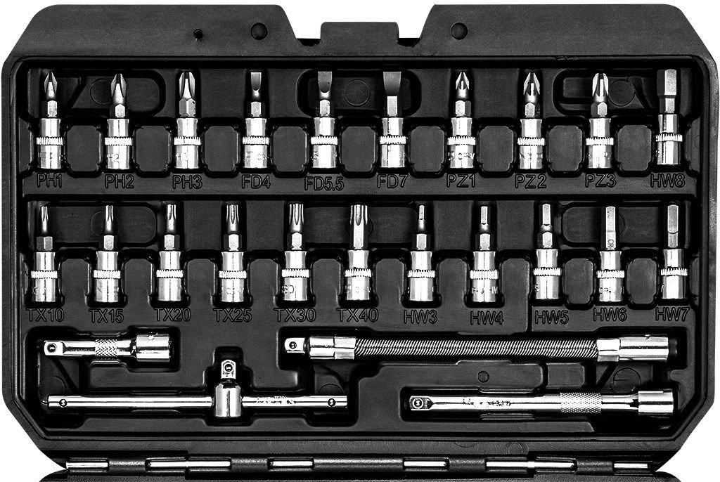 Набор инструментов Neo Tools 1/4", CrV 53 шт. (10-006) - фото 5