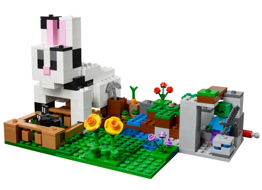 Конструктор LEGO Minecraft Кроличье ранчо, 340 деталей (21181) - фото 6