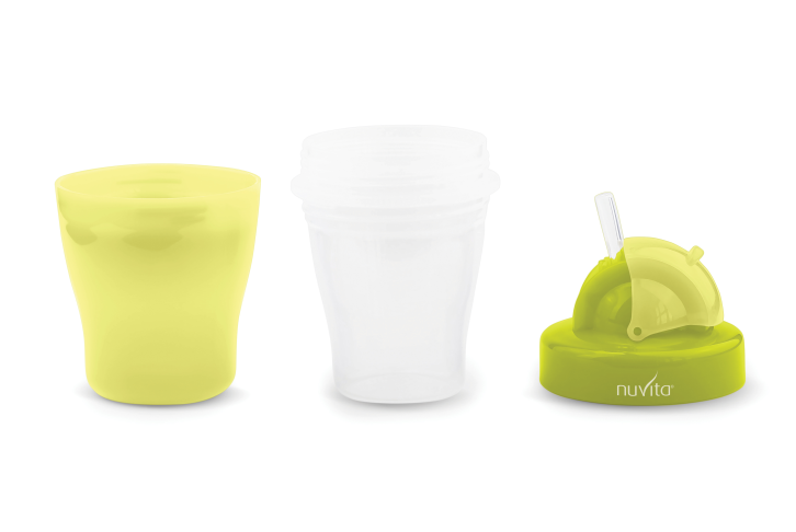 Чашка-непроливайка Nuvita с трубочкой, 200 мл, салатовый (NV1436Lime) - фото 2