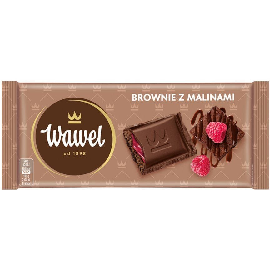 Шоколад черный Wawel Брауни с малиной 100 г (915658) - фото 1