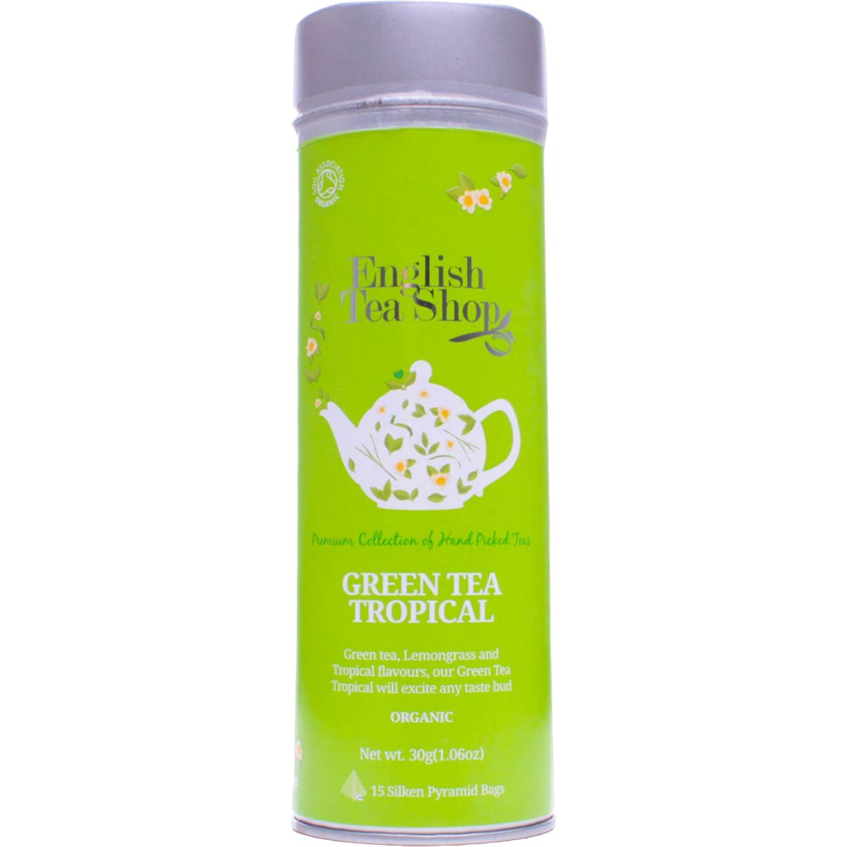 Чай зеленый English Tea Shop Тропический органический, 30 г (15 шт. по 2 г) (780472) - фото 1