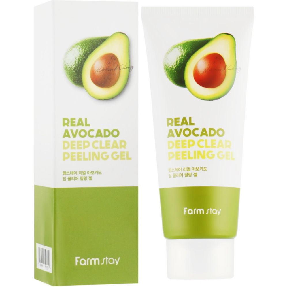 Зволожуючий пілінг-гель FarmStay Real Avocado Deep Clear Peeling Gel з екстрактом авокадо 100 мл - фото 1