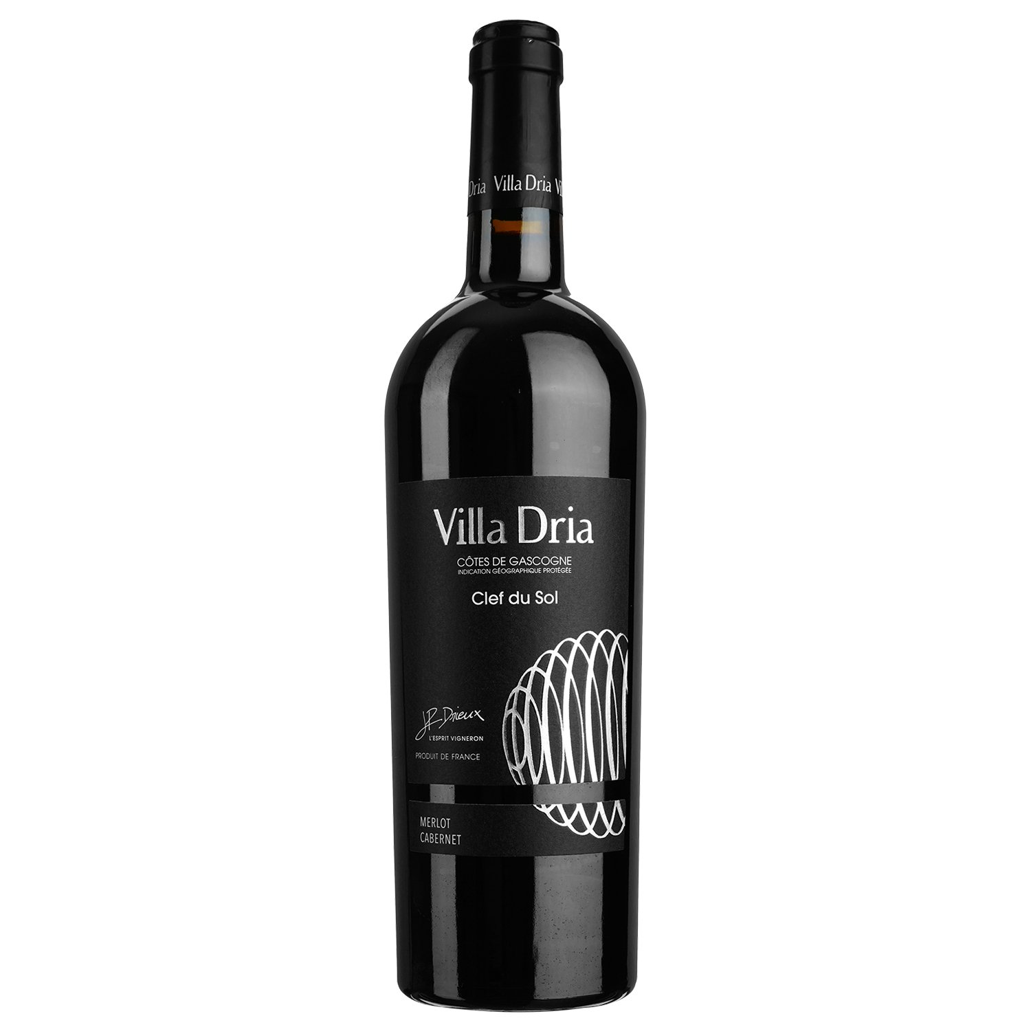 Вино Villa Dria Cabernet Rouge Cotes De Gascogne IGP, красное, сухое, 0,75 л - фото 1