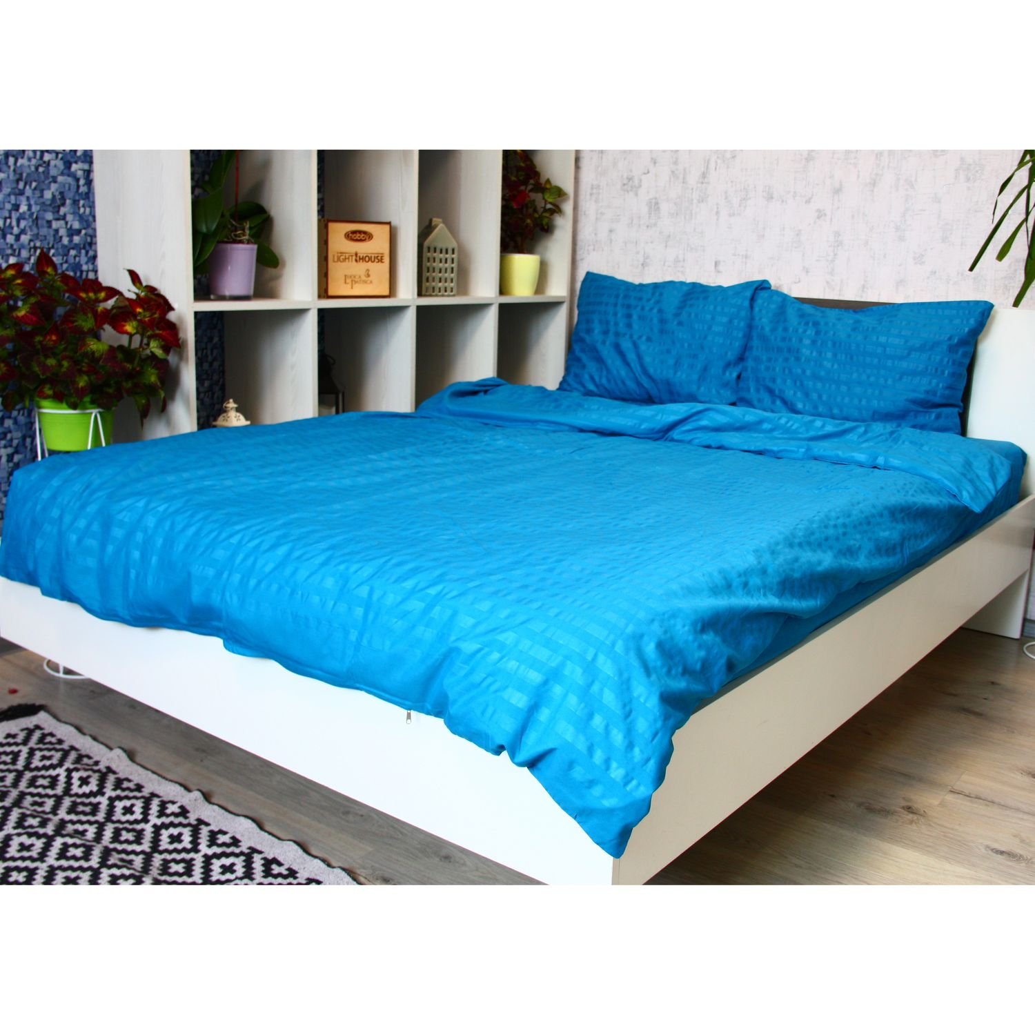 Комплект постельного белья LightHouse Mf Stripe Mavi, полуторный, синий (604774) - фото 1