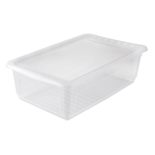 Ящик для хранения Keeeper Clearbox с крышкой, 30 л, прозрачный (2237) - фото 1