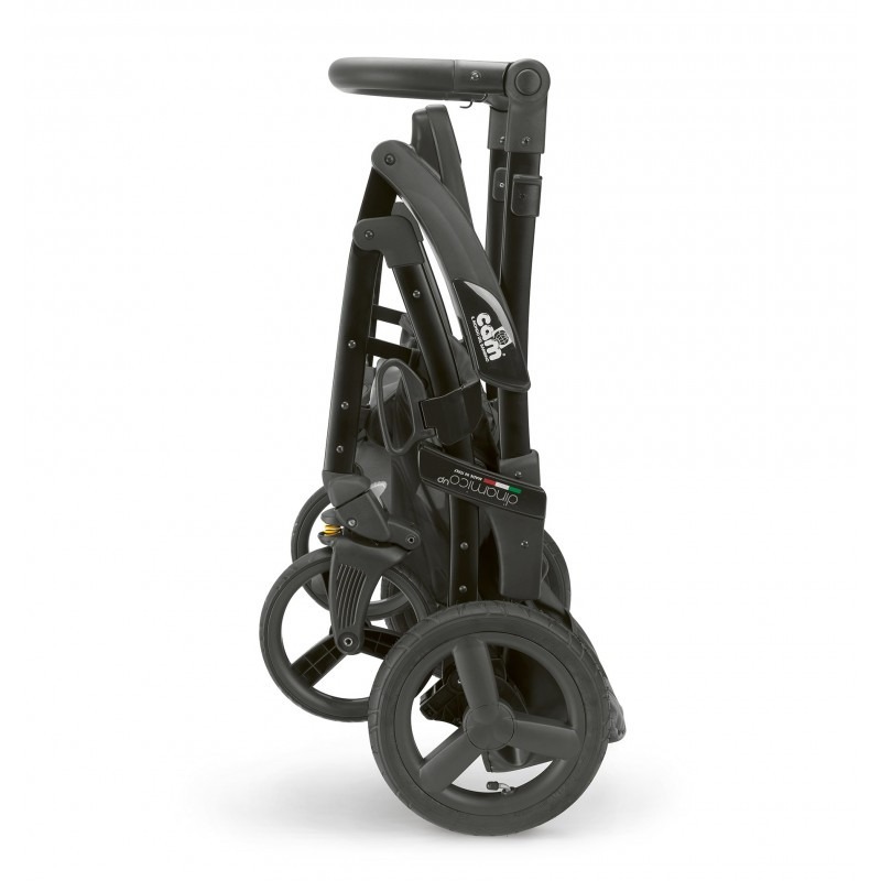 Универсальная коляска 3 в 1 CAM Dinamico Up Smart рама черная, черно-белое графити (897T/V90/990/782K) - фото 10