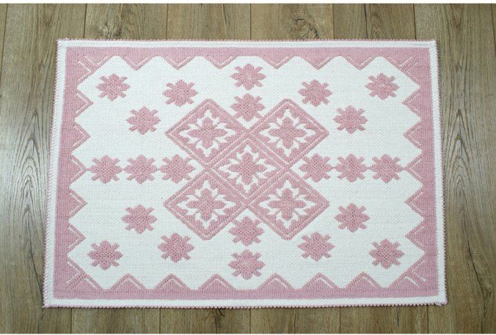Набір килимків Irya Culina pudra, 90х60 см та 60х40 см, сітло-рожевий (svt-2000022238113) - фото 2