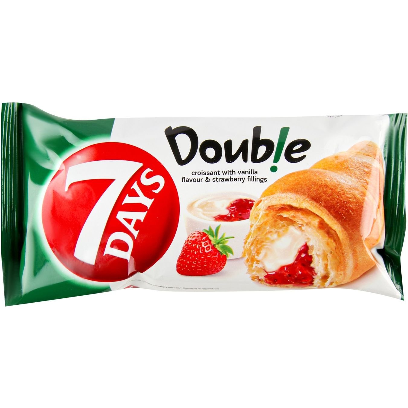 Круасан 7 Days Double со вкусом ванили и клубники, 60 г (924857) - фото 1