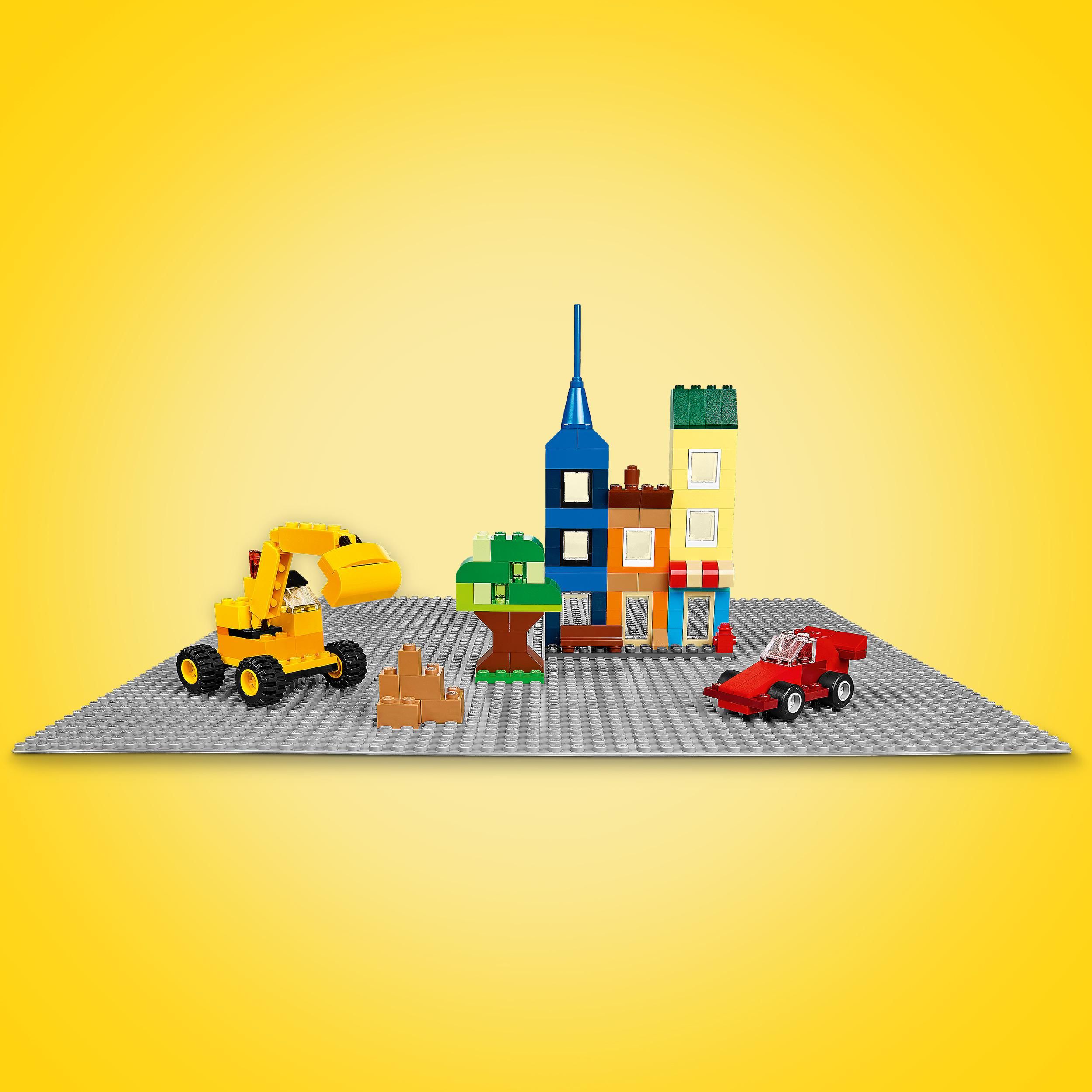 Конструктор LEGO Classic Сіра базова пластина, 1 деталь (11024) - фото 7