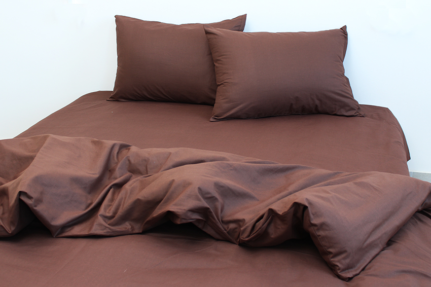 Комплект постельного белья TAG Tekstil 2-спальный Коричневый 000163400 (Mustang) - фото 2
