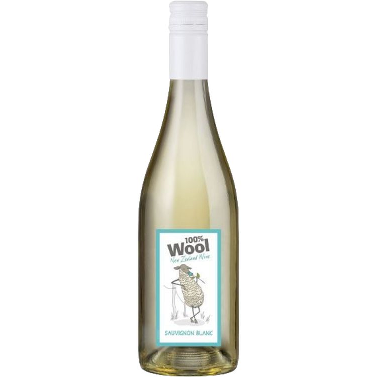 Вино 100% Wool Sauvignon Blanc Marlborough AOP біле сухе 0.75 л - фото 1