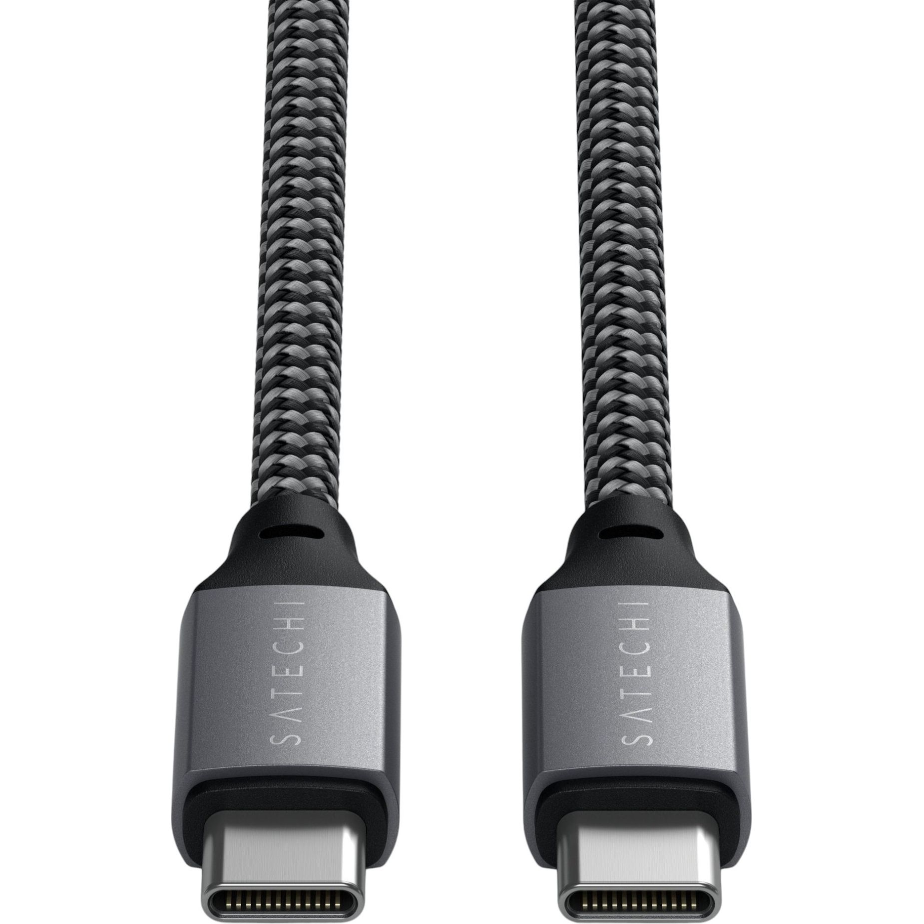 Кабель USB-C to USB-C Satechi Cable 100W Space Gray 2 м - фото 2