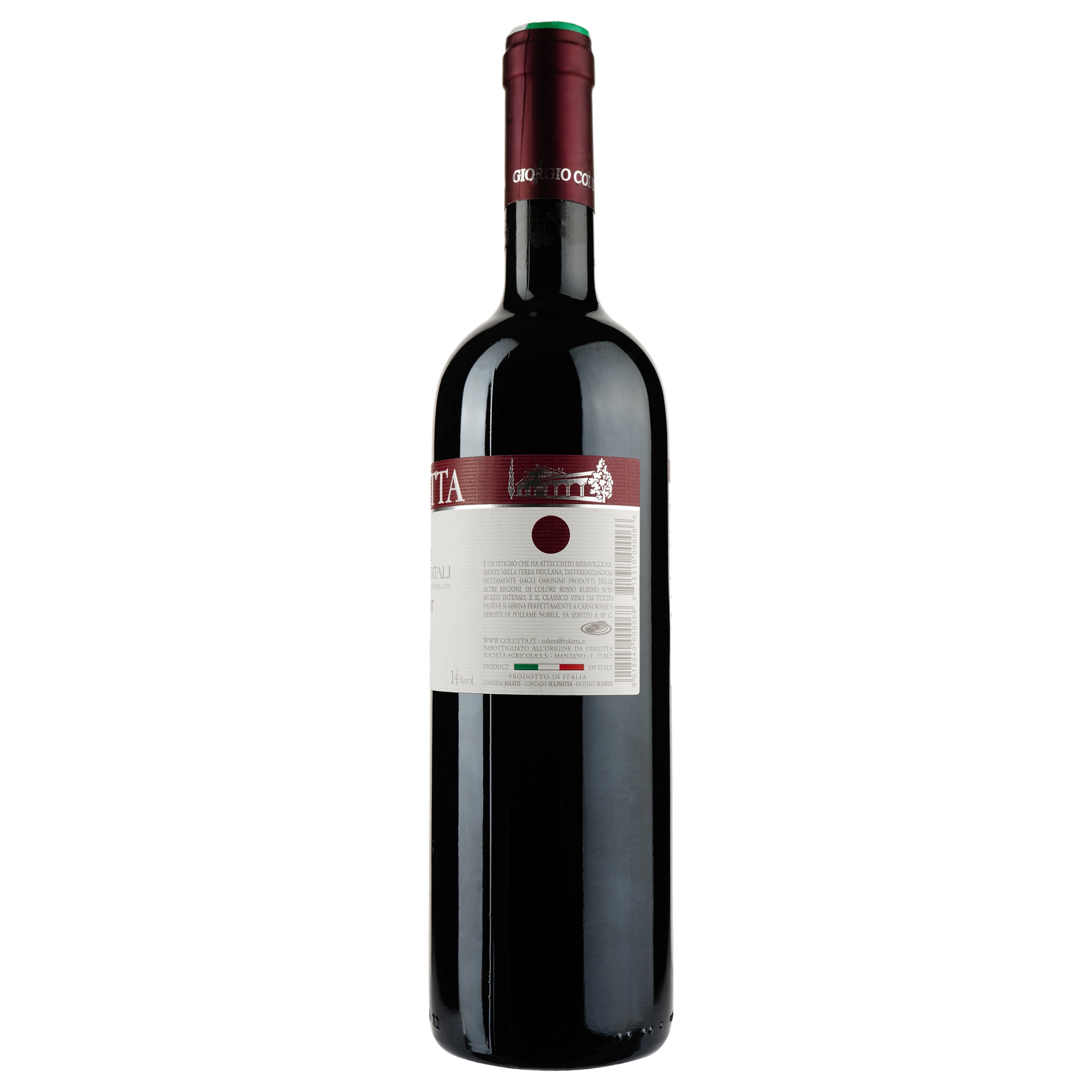 Вино Colutta Merlot, 13%, 0,75 л (ALR16072) - фото 2