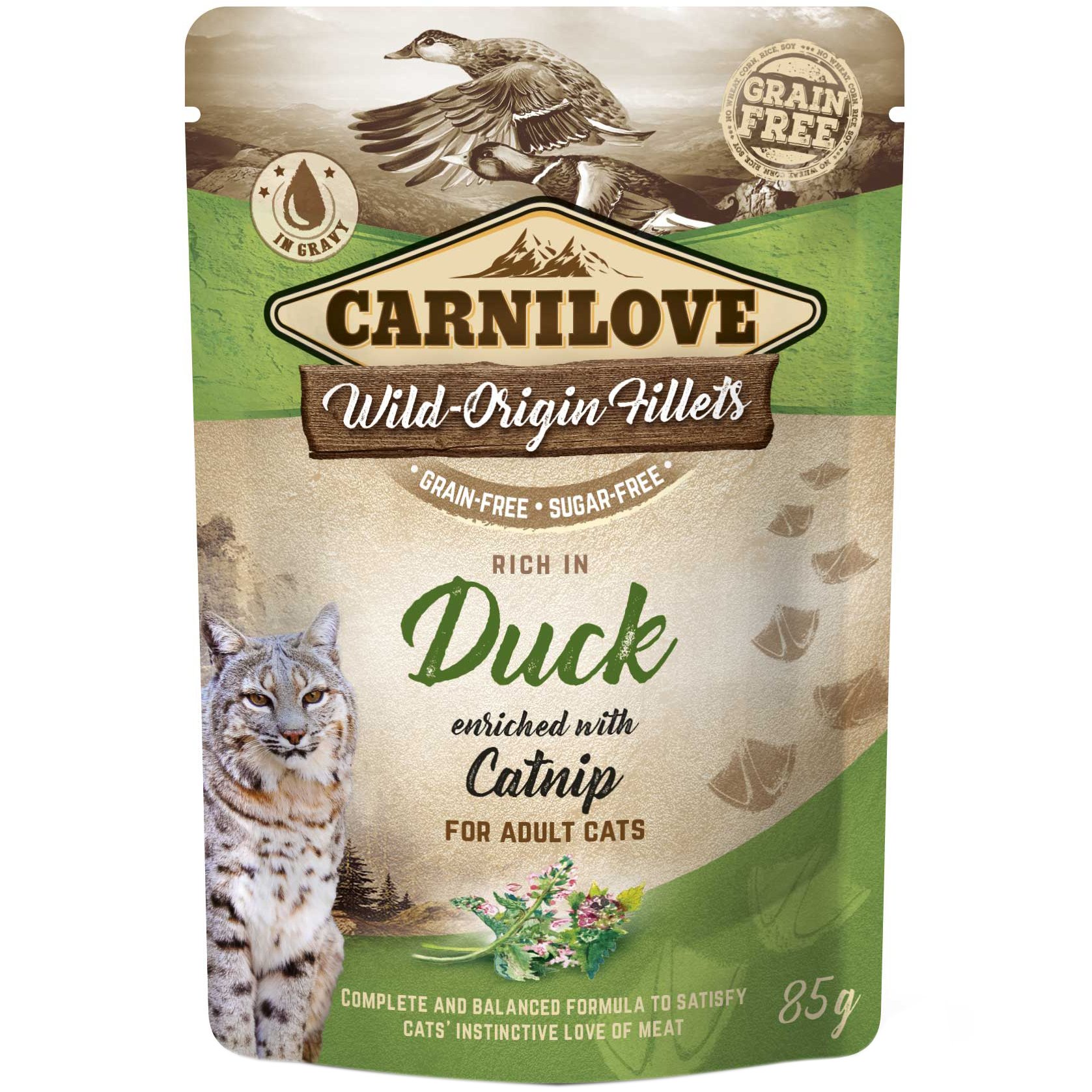Влажный корм Carnilove rich in Duck enriched with Catnip в соусе 85 г - фото 1