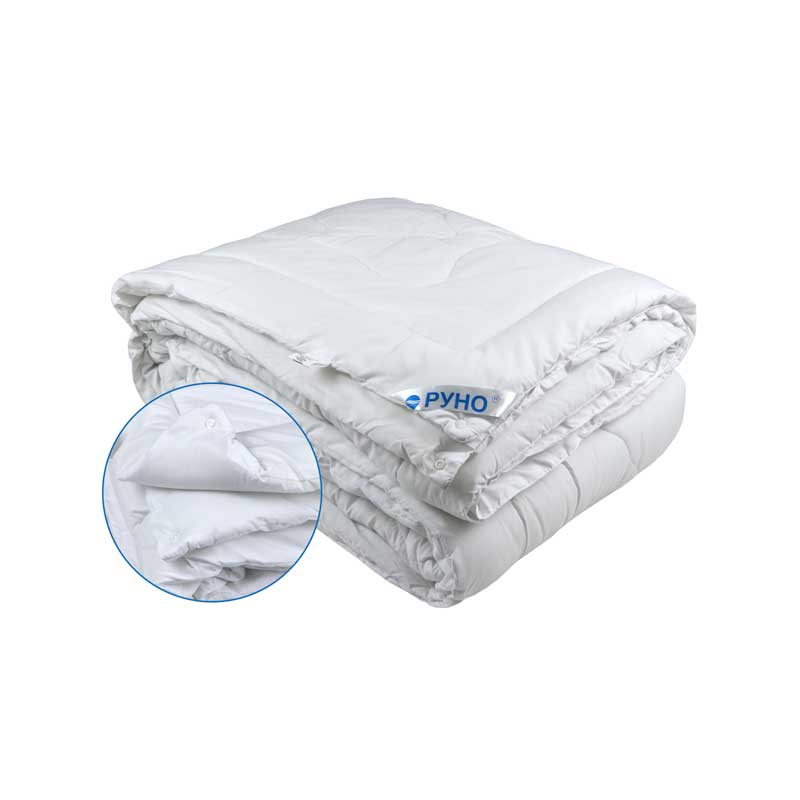 Одеяло силиконовое Руно, на кнопках, полуторный, 205х140 см, белый (321.52ДУЭТ) - фото 2