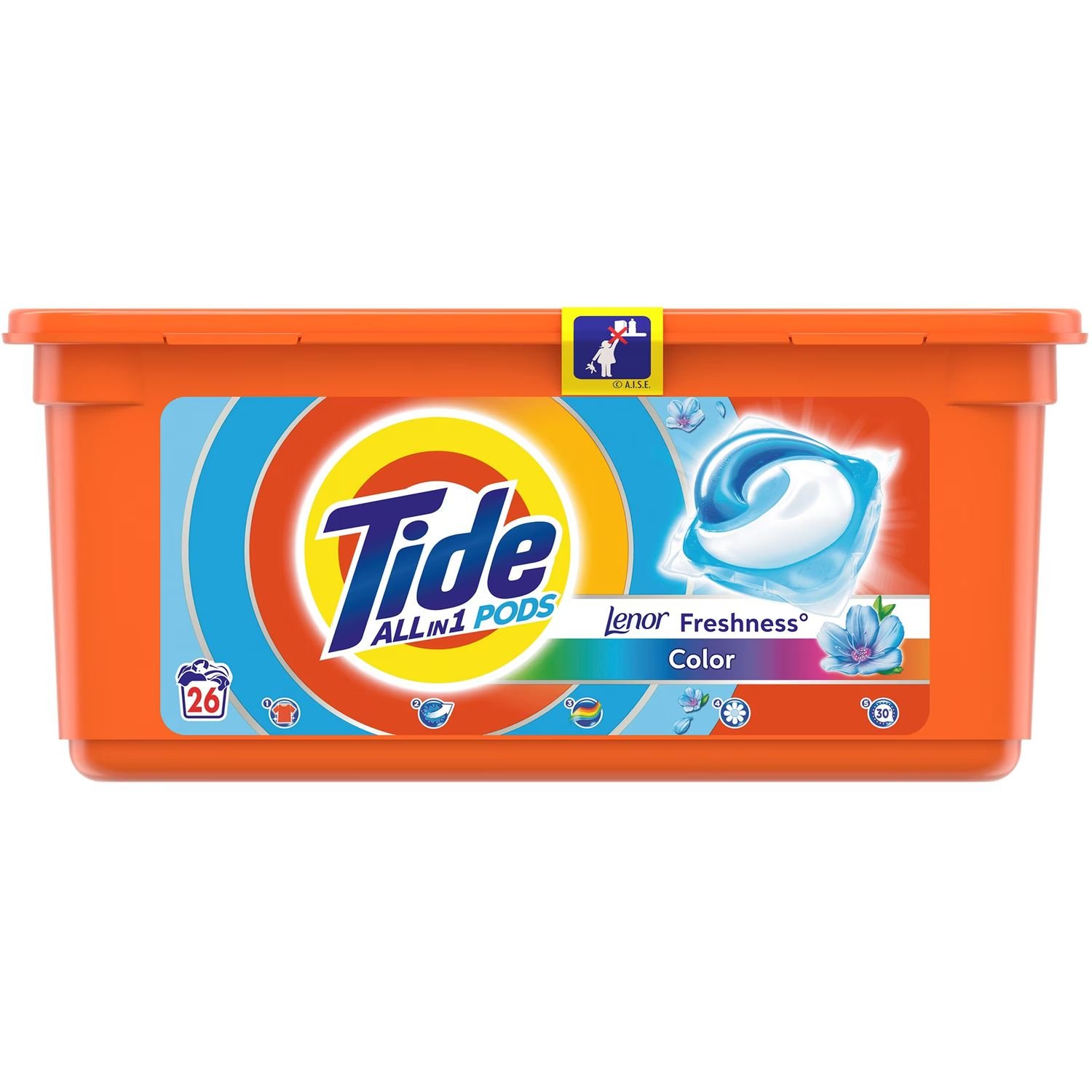 Капсули для прання Tide All-in-1 Lenor Color, 26 шт. - фото 1