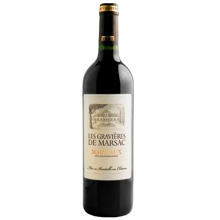 Вино Chateau Les Gravieres de Marsac Margaux, красное, сухое, 13,5%, 0,75 л (1313650) - фото 1