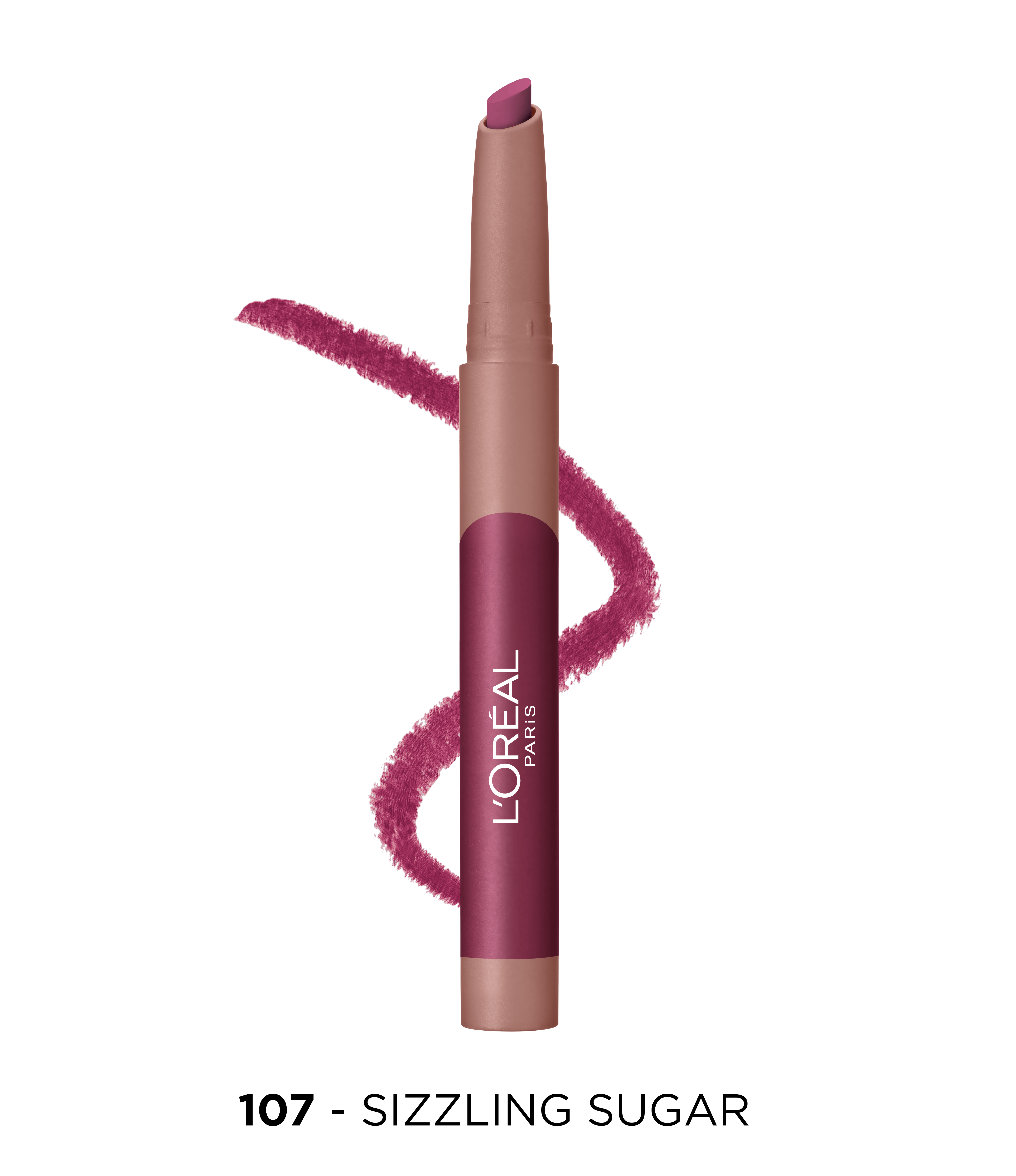 Помада-карандаш для губ L’Oréal Paris Matte Lip Crayon, тон 107 (Сливовый), 1,3 г (A9975600) - фото 2