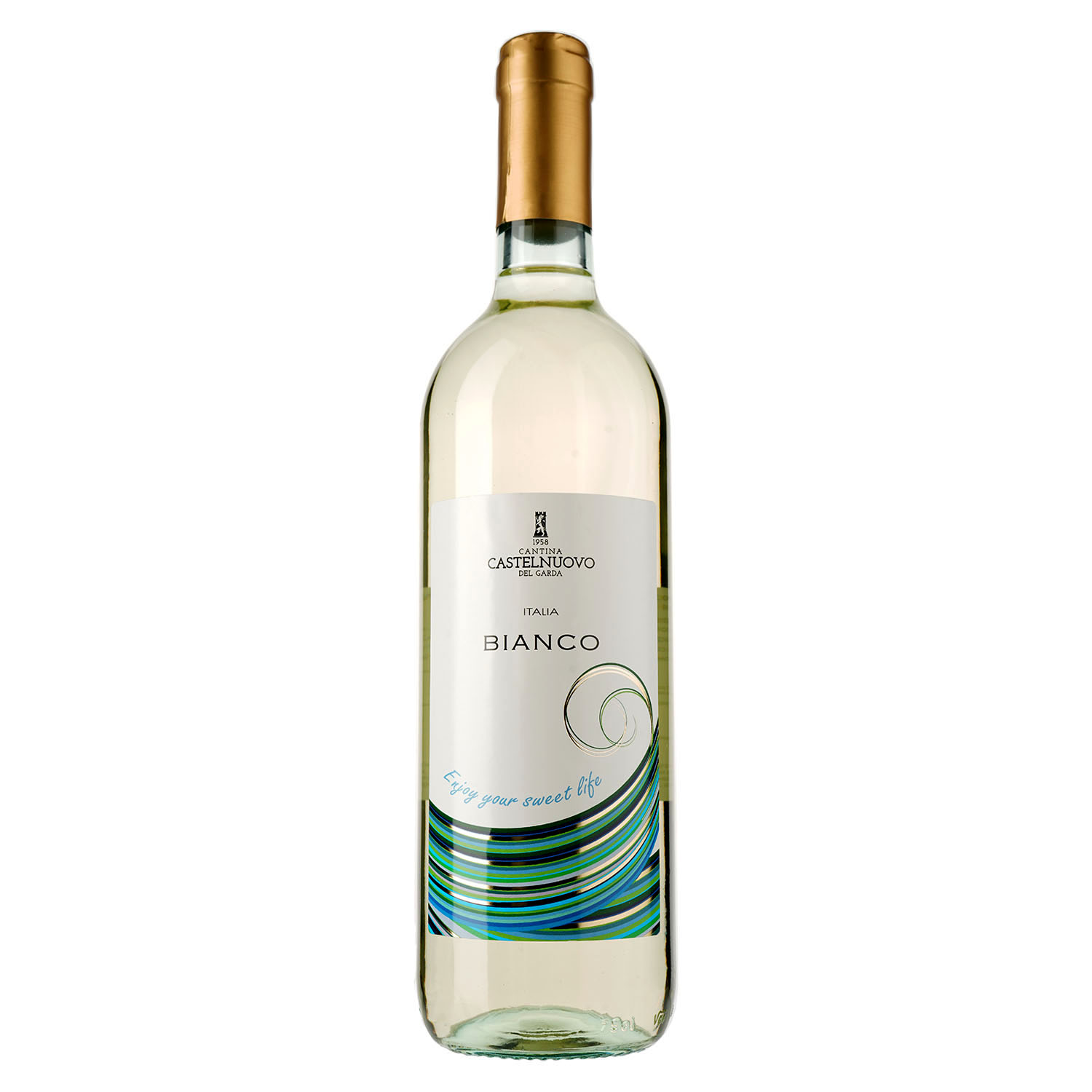 Вино Cantina Castelnuovo del Garda Bianco IGT, біле, напівсолодке, 11%, 0,75 л (8000010342973) - фото 1