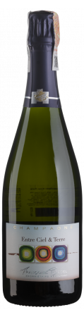 Шампанское Francoise Bedel Entre Ciel et Terre, белое, экстра-брют, 12,5%, 0,75 л - фото 1