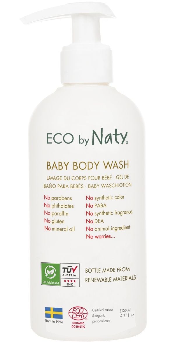 Дитячий гель для купання Naty Baby Body Wash, 200 мл - фото 1