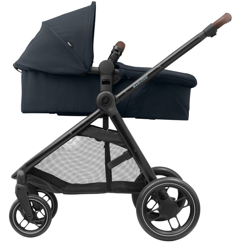 Коляска-трансформер Maxi-Cosi Zelia 3 Duo Essential Black, 3 в 1, з автокріслом CabrioFix i-Size, чорна (1930672110) - фото 4