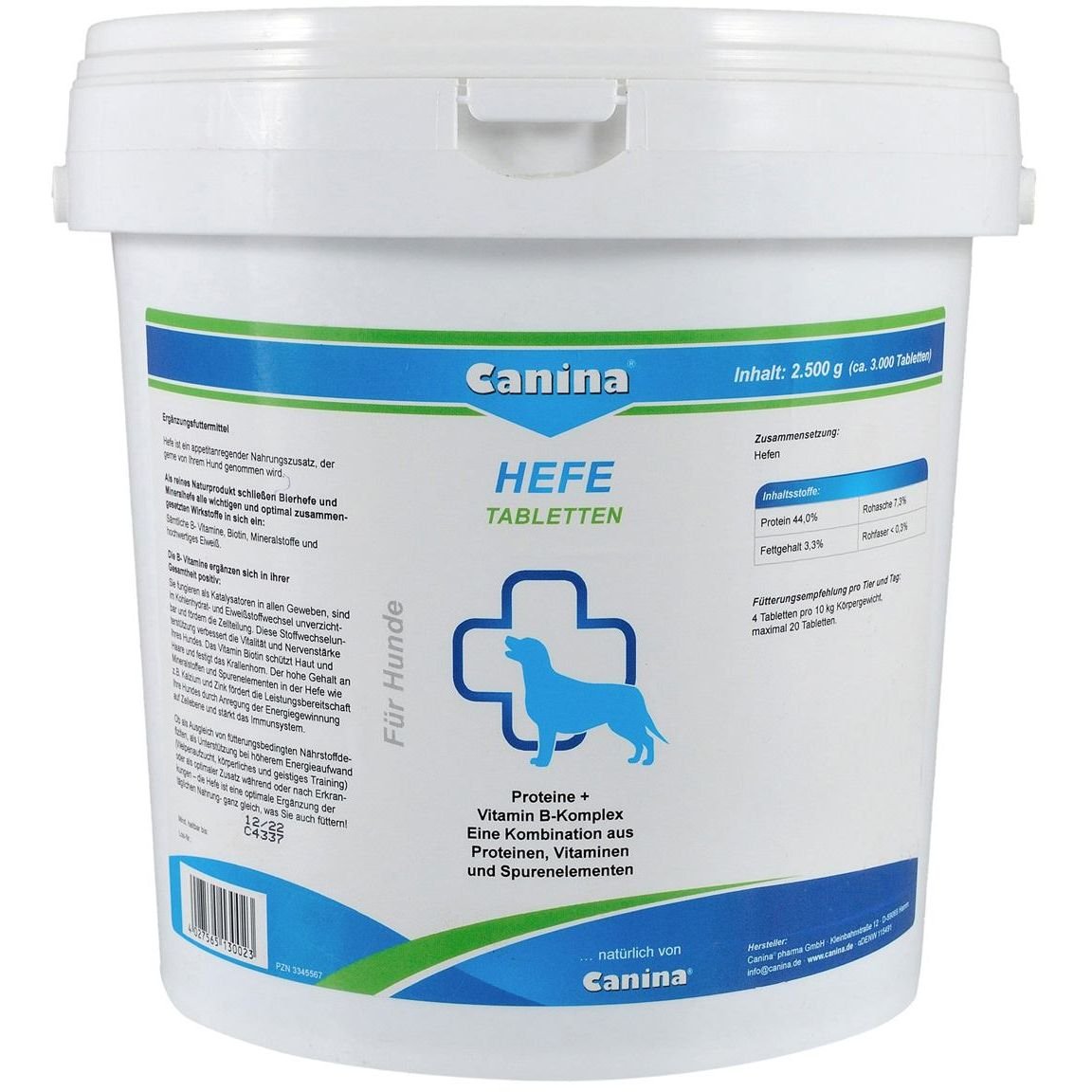 Вітаміни Canina Hefe для собак, з ензимами та ферментами, 3100 таблеток - фото 1