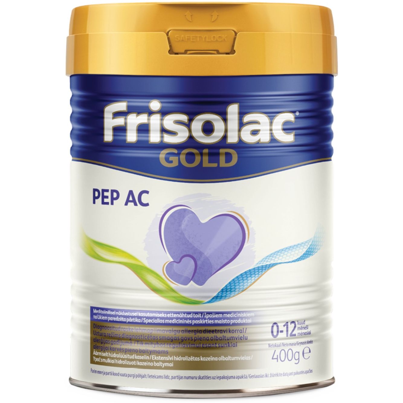 Детская смесь ЗГМ Frisolac Gold Pep AC от 0 до 12 месяцев 400г - фото 1