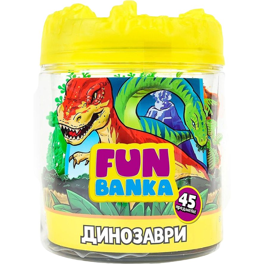 Ігровий набір Fun Banka Динозаври, 45 предметів (101759-UA) - фото 1