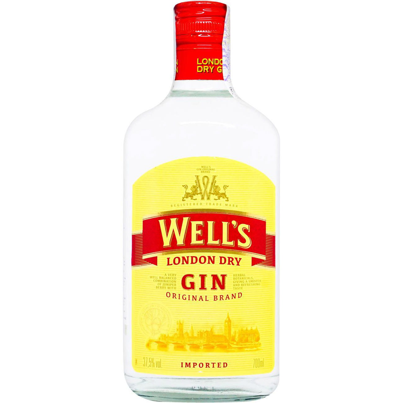 Джин Well's London Dry Gin 37.5% 0.7 л - фото 1