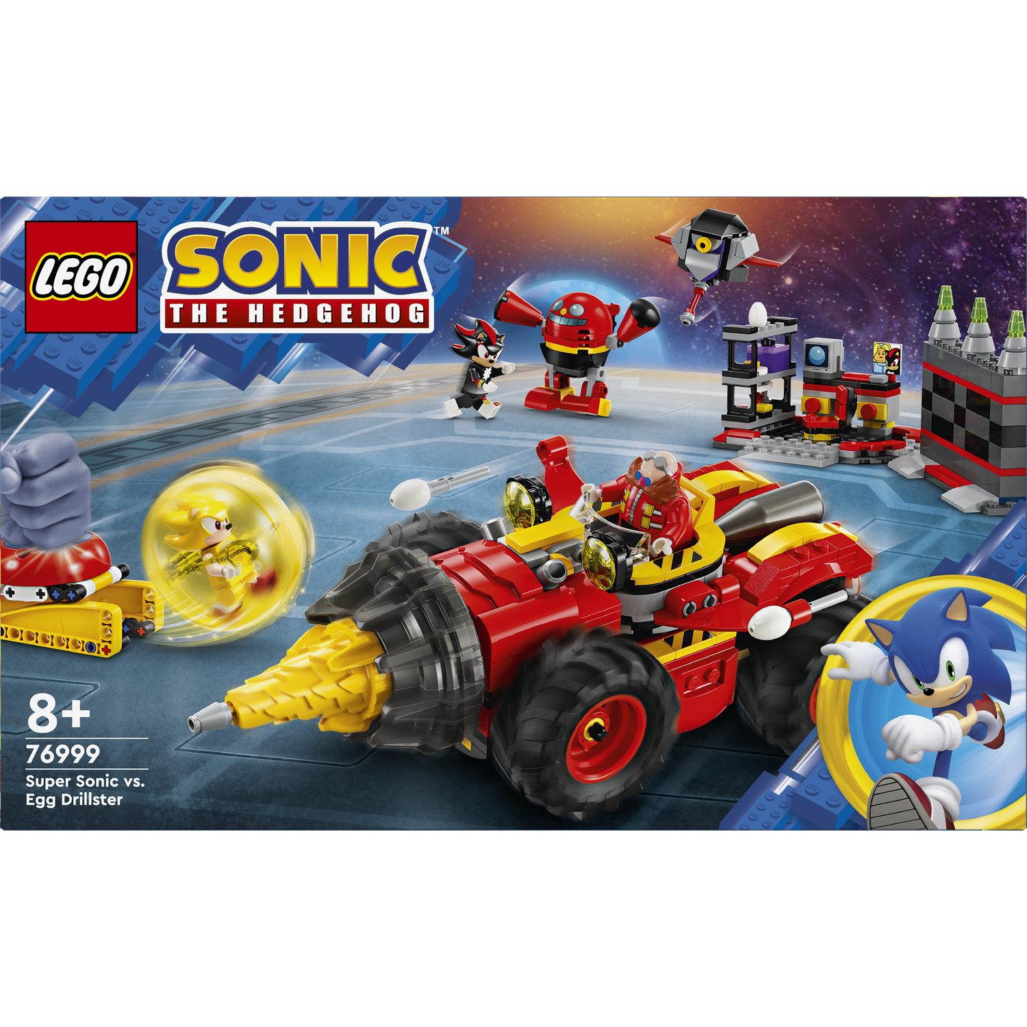 Конструктор LEGO Sonic The Hedgehog Супер Соник против Яйца-бурильщика 590 деталей (76999) - фото 1