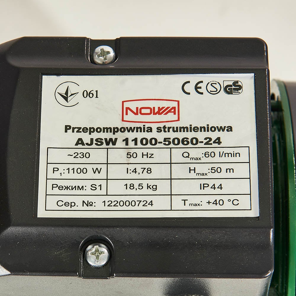 Насосная станция струйная Nowa AJSW 1100-5060-24 (148867) - фото 7