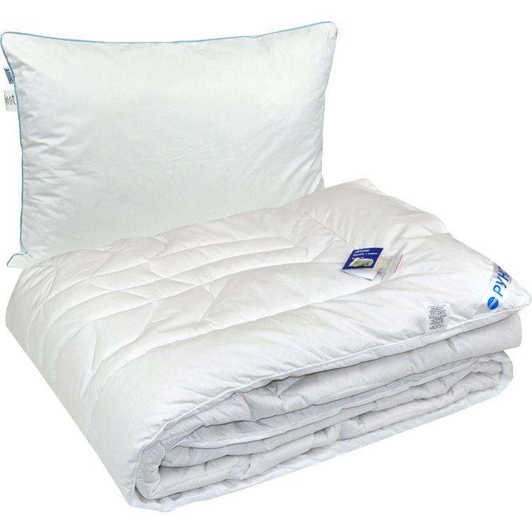 Набор Руно одеяло 140х205 см + подушка 50х70 см (924.29ШЕУ_Белый) - фото 1