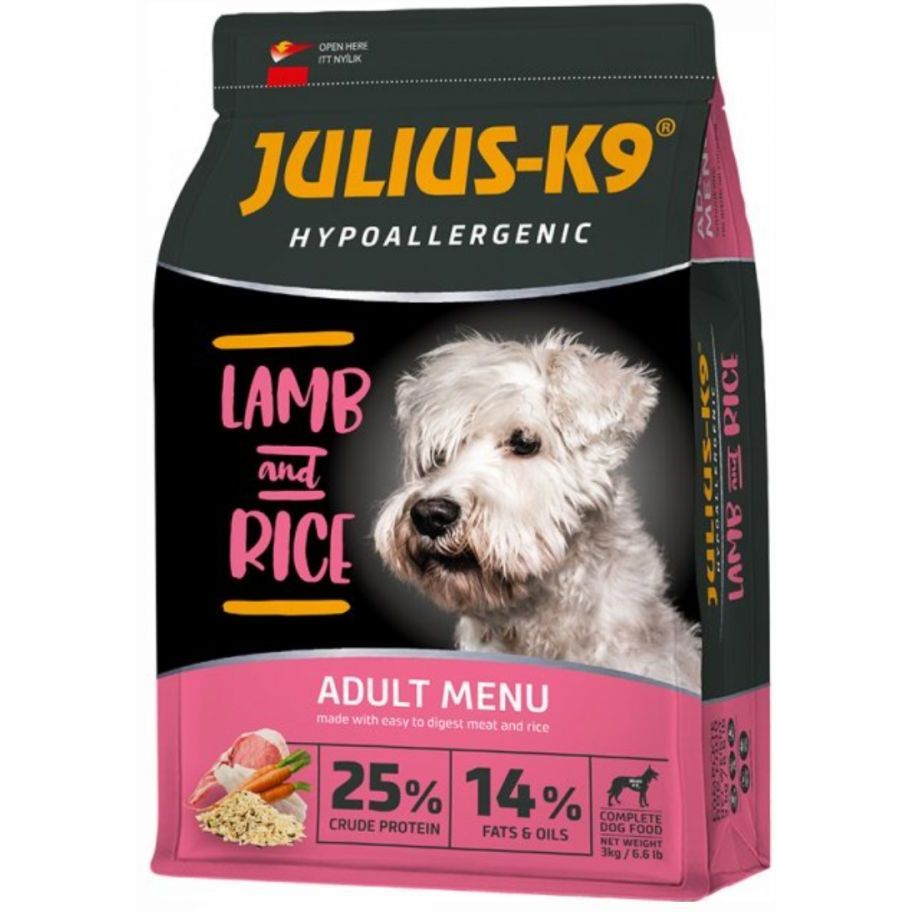Сухий корм для собак Julius-K9 HighPremium Adult, Гіпоалергенний, Ягня та рис,12 кг - фото 1