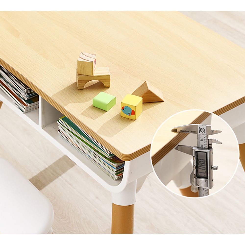Дитячий багатофункціональний столик і стільчик Poppet Мультівуд 3в1, білий (PP-010) - фото 3