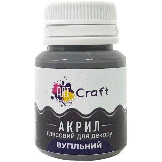 Акрилова фарба ArtCraft глянцева Вугільна AG-7508 20 мл - фото 1