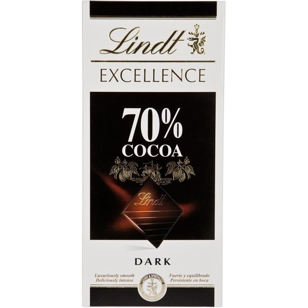 Шоколад Lindt Excellence швейцарський 70% какао, 100 г (389621) - фото 1