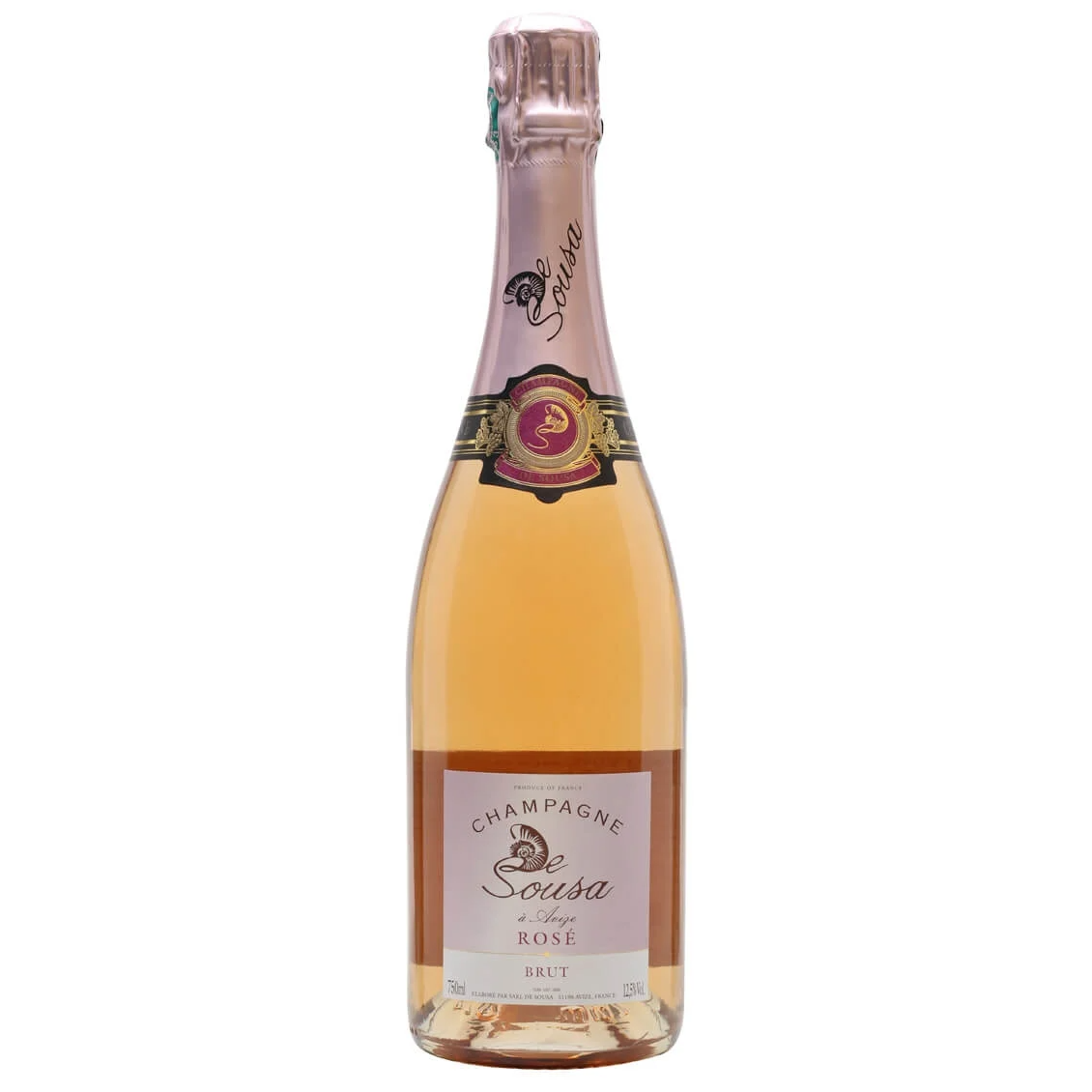 Шампанське De Sousa Brut Rose, рожеве, брют, 0,75 л - фото 1