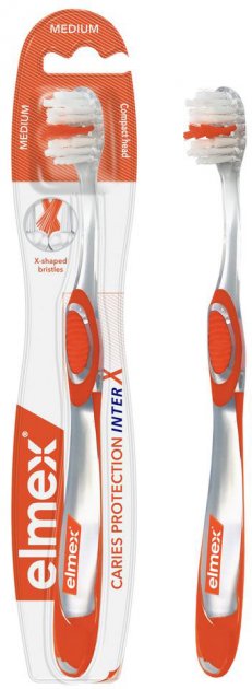 Зубная щетка Elmex Защита от кариеса, средняя, оранжевый - фото 3