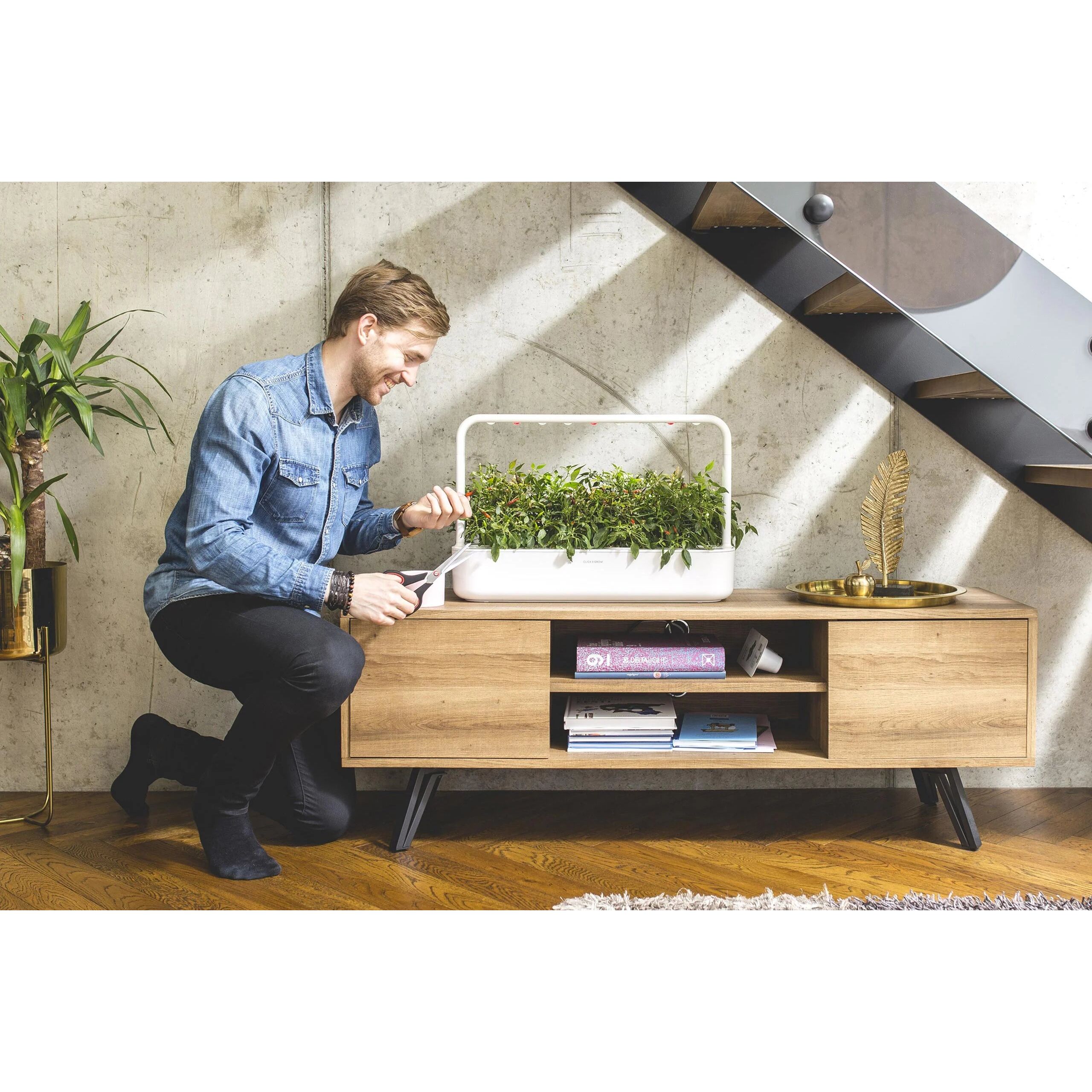 Стартовий набір для вирощування еко-продуктів Click & Grow Smart Garden 9, сірий (8899 SG9) - фото 5