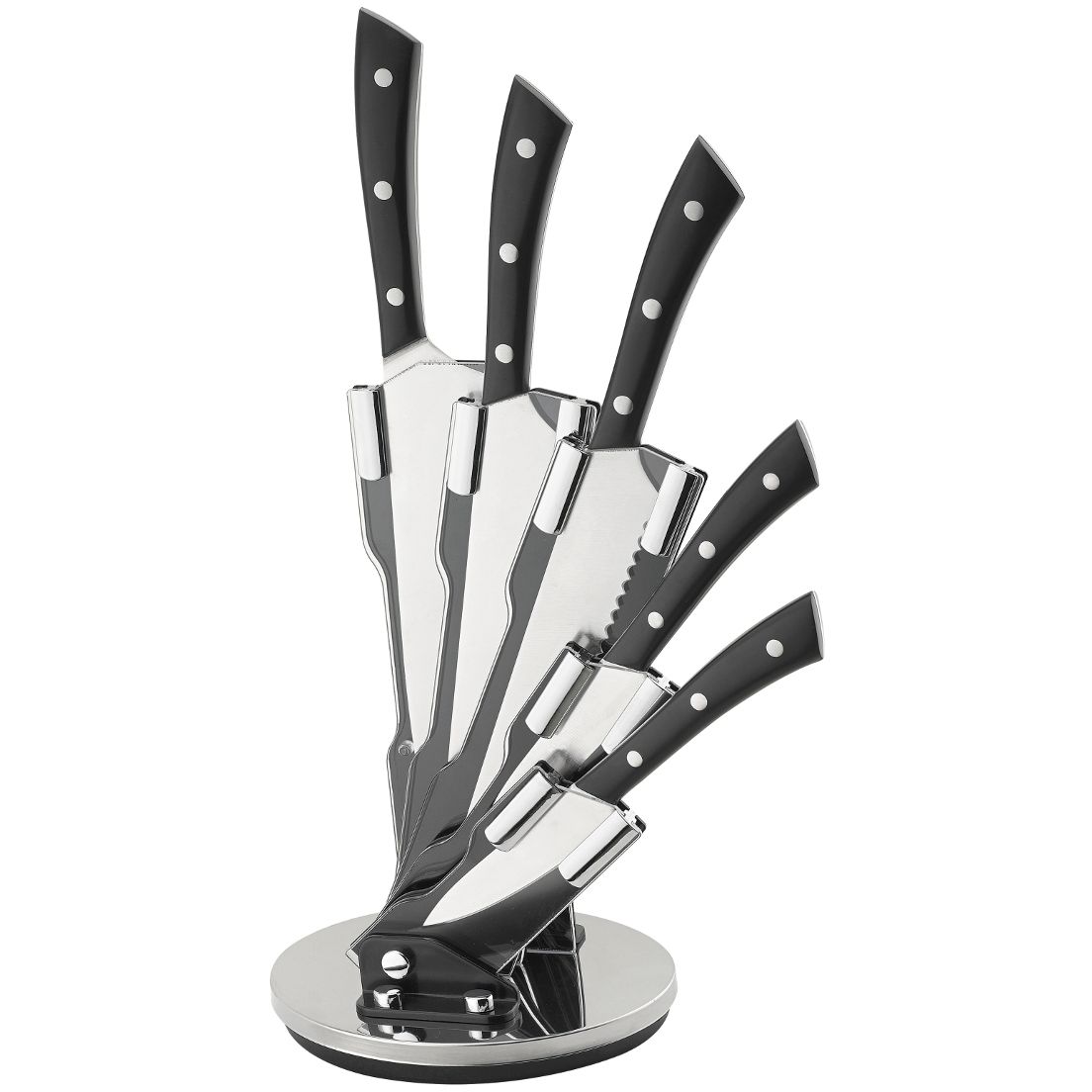 Набір кухонних ножів Gipfel Domaso з підставкою 6 шт. - фото 1