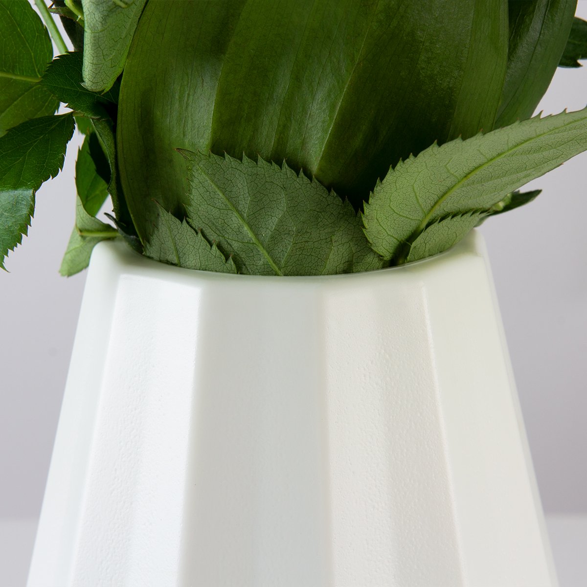 Ваза декоративная МВМ My Home, 20,5 см, белая (DH-FLOWERS-07 WHITE) - фото 5