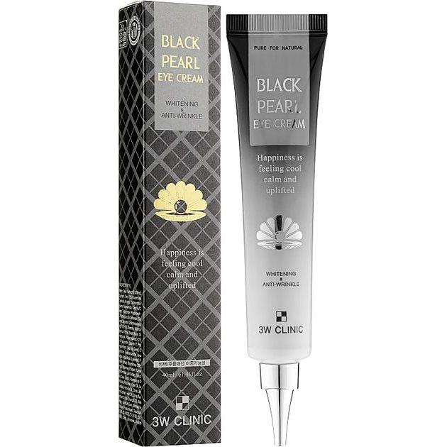 Крем для глаз 3W Clinic Black Pearl Eye Cream Whitening осветительный 40 мл - фото 2