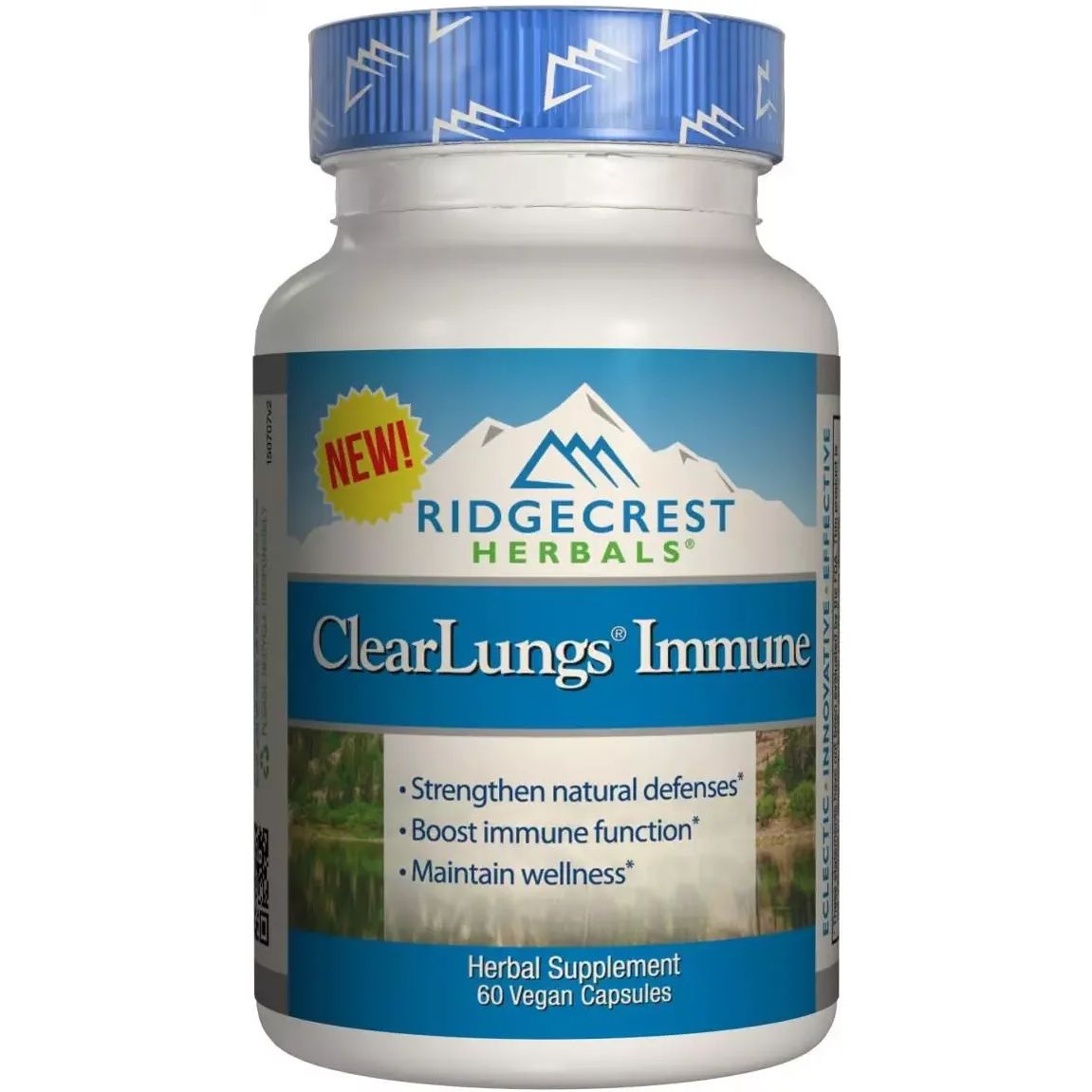 Комплекс для підтримки легенів RidgeCrest Herbals Clear Lungs Immune 60 гелевих капсул - фото 1