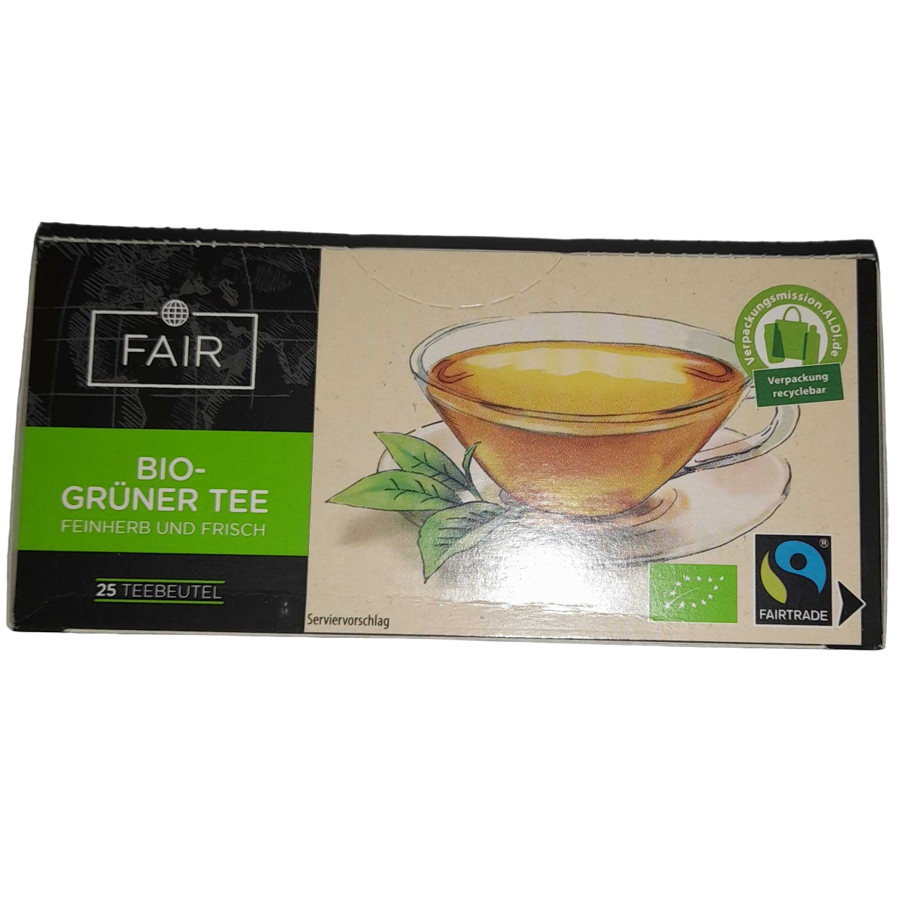 Чай зеленый Westminster Bio-Earl Grey, 75 г (25 шт. х 3 г) (895448) - фото 1