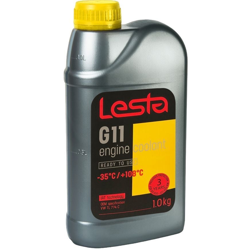 Антифриз Lesta G11 готовый -35 °С 1 кг желтый - фото 1