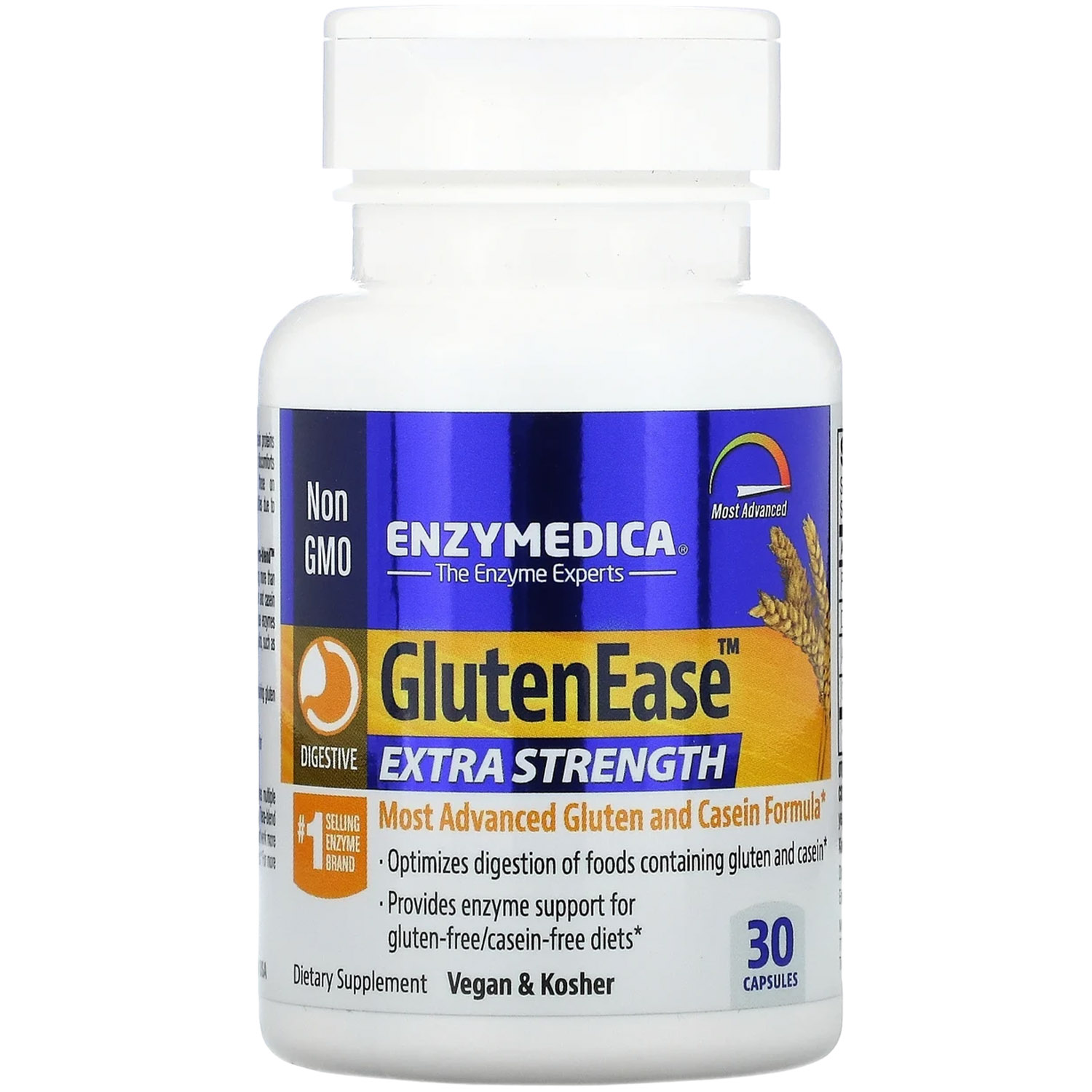 Ферменты для переваривания глютена Enzymedica GlutenEase Extra Strength 30 капсул - фото 1